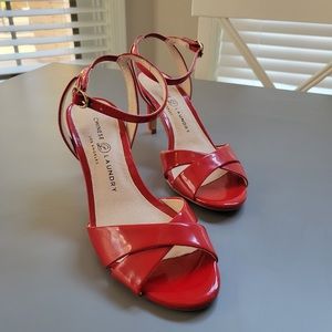 NWOB Chinese Laundry Red Strappy Heals - Size 6.5